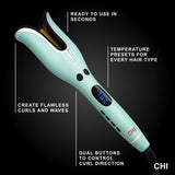Hair spin and curl tool