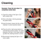 Hair spin and curl tool