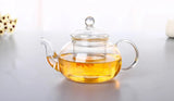 High Borosilicate glass tea/Coffee pot with stainless steel glass filter infuser