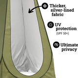 Camping shower tent