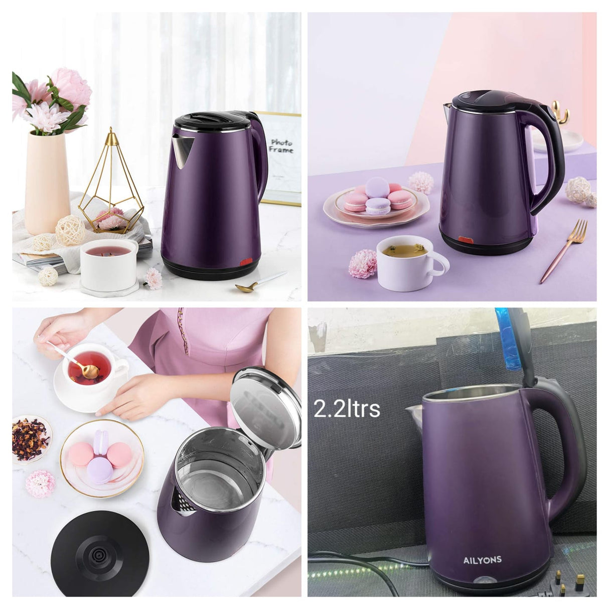 AILYONS ELECTRIC WATER KETTLE 2.2LTR.