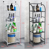 Bathroom Storage Trio: Corner Shower Caddy, 3 Tier Acrylic Rack and 4 Layer Toilet Rack