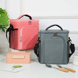 Meal Prep Lunch Duo: 2 x 580ml Glass Partitioned Lunch Boxes and 2 Compartment Insulated Bag