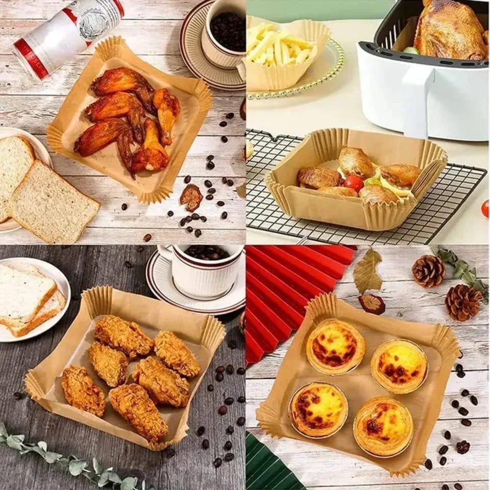 100pcs Disposable Air Fryer paper Parchment paper liners