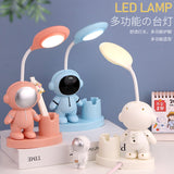 Creative astronaut night light LED multi-function pen holder