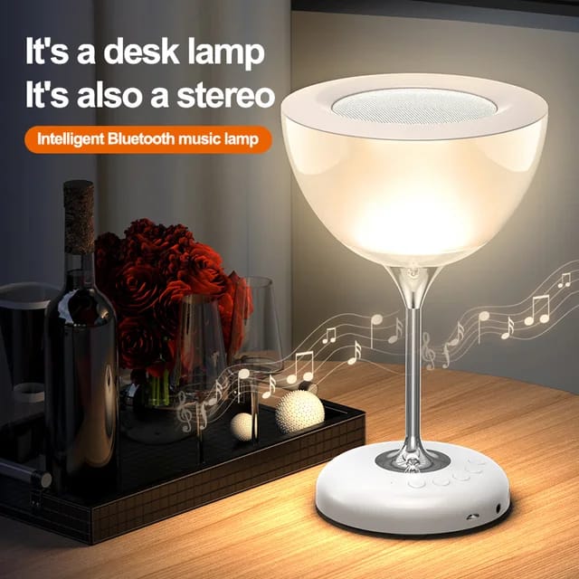 Novel wine glass bedside lamp