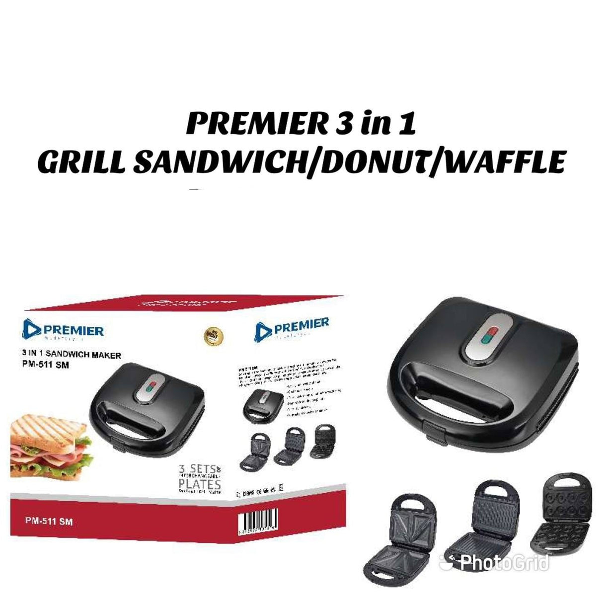 Premier 3 in one sandwich makers