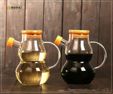 Creative glass oil / vinegar jar