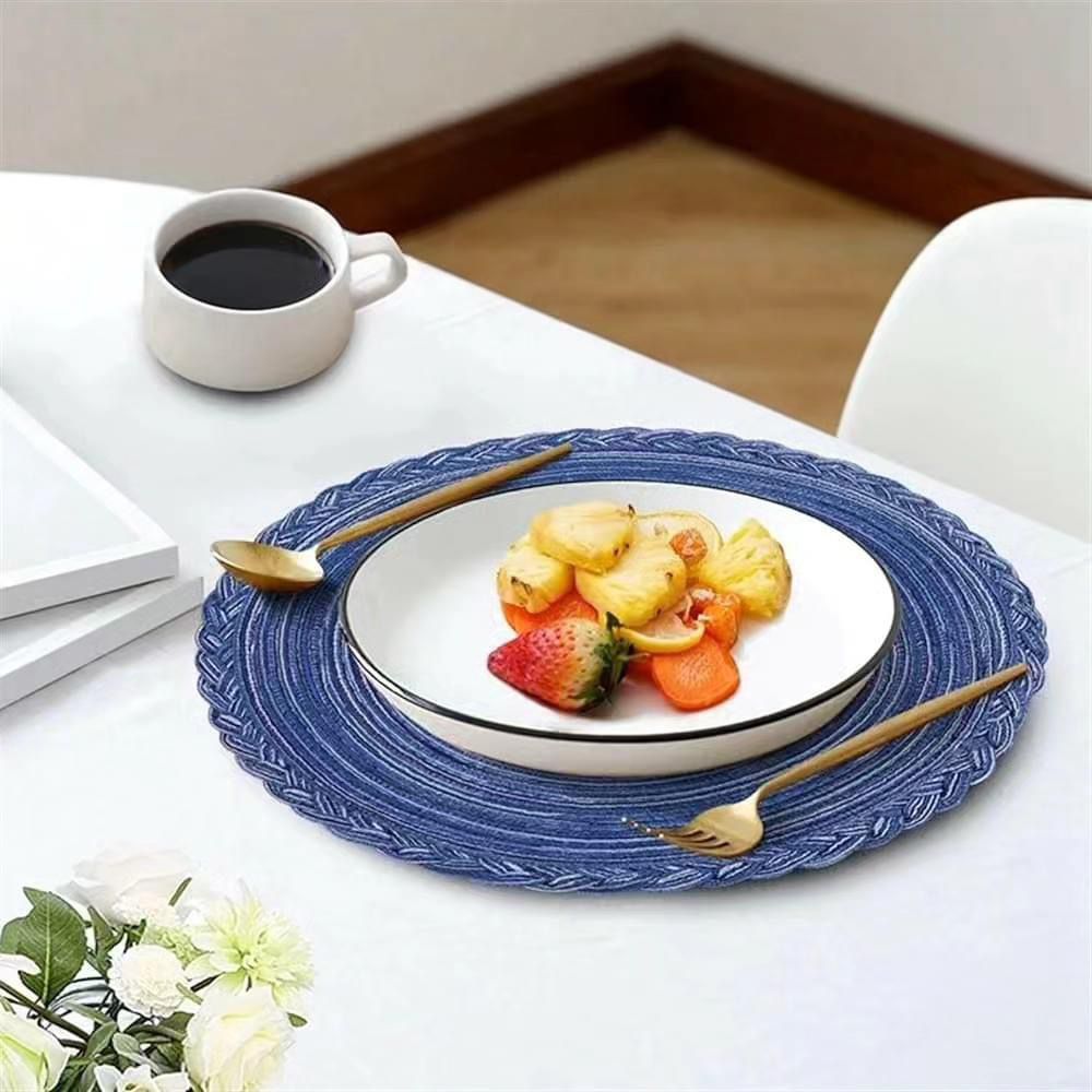 Braided Round Table Mats.