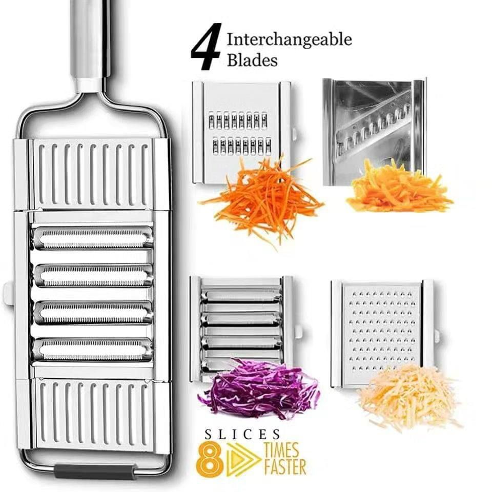 3 in 1 Vegetable Slicer (With 4Interchangeable Heads)