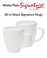 40 cl Glass Signature Mugs . 6pcs