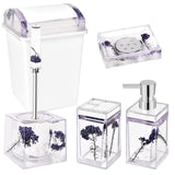 5pcs Water shell flower bathroom accessories set