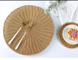 Rattan unique mats (set of 6)