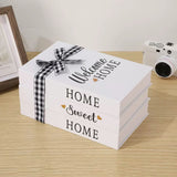 3pc Decorative Books Set with Rope – Modern Home Decor Accent