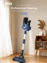 DSP 3-in-1 corded vacuum cleaner – 600W, featuring a smart design with LED lighting to reveal even the finest dust in dark corners.