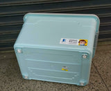 80 Litres Movable Storage Box with Wheels – Large Foldable Plastic Organizer – Durable Stackable Storage Bin for Home, Office, Moving & Seasonal Items