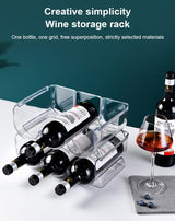 3 in 1 Wine Bottle Rack Glass Holder / Bottle Holder