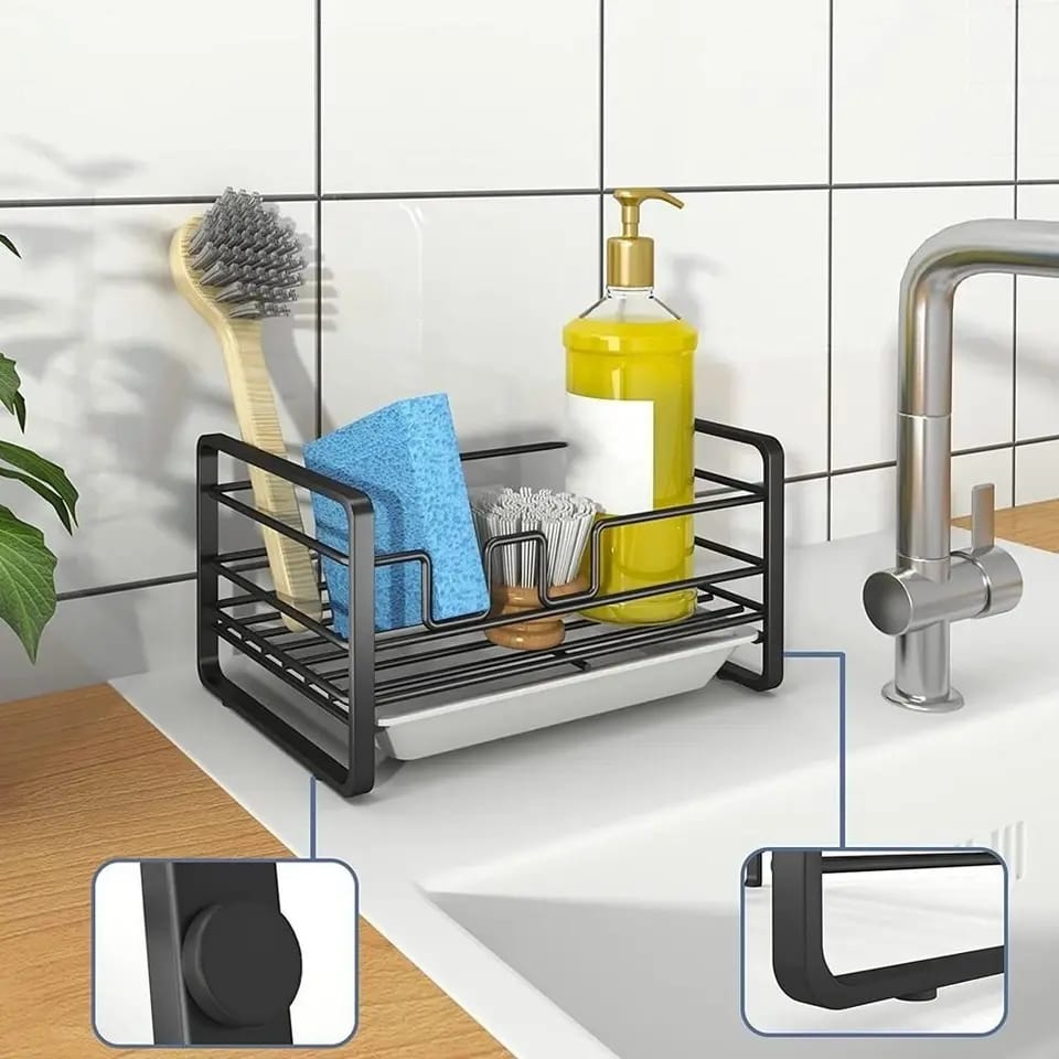 Sink Caddy with Water Draining Tray