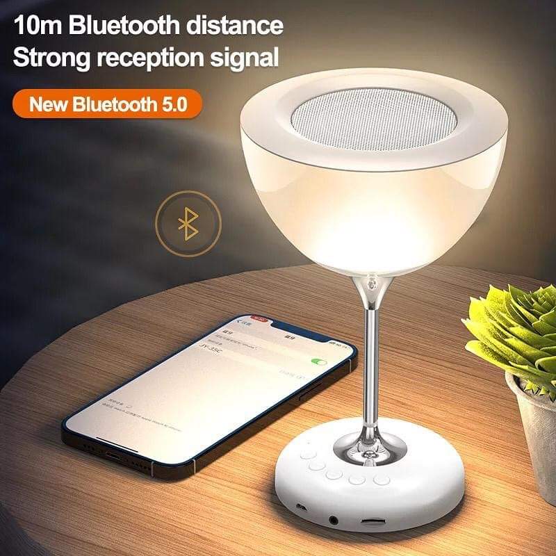 Novel wine glass bedside lamp