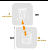 Adhesive double sided mounting hooks