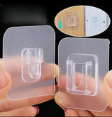 Adhesive double sided mounting hooks