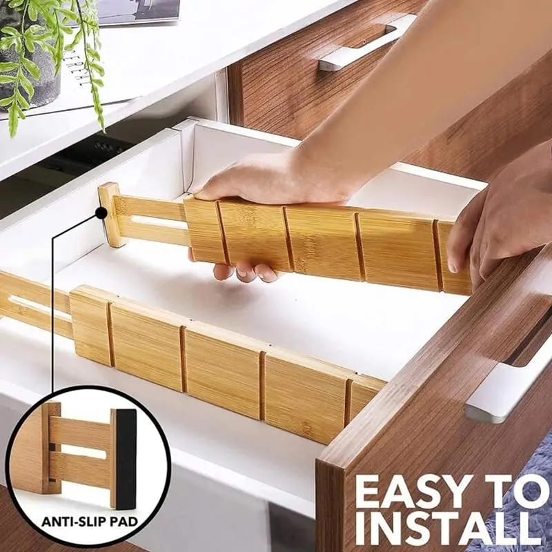 Multifunctional Bamboo drawer Dividers
