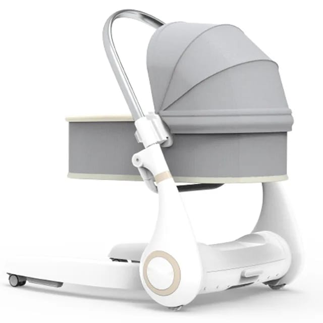 Luxury adjustable aluminum multi-functional 4 in 1 baby sleeping crib swing dining table chair