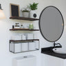 Solid pine wood bathroom floating shelves