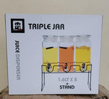 Tripple Glass Juice dispensers