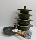 15 Piece Granite Coating Cookware Set Non-Stick Pots Pans with Induction Base Kitchen Set