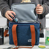 Large Capacity Insulated Lunch Box Handbag with Aluminum Foil | Waterproof Thermal Food Bag – Thickened Cooler Tote for Office, School, Travel & Picnics