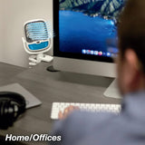Rechargeable desktop fan