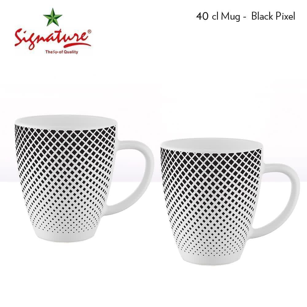 40 cl Glass Signature Mugs . 6pcs