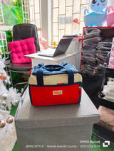 Portable multiple pockets women lunch bag(J)