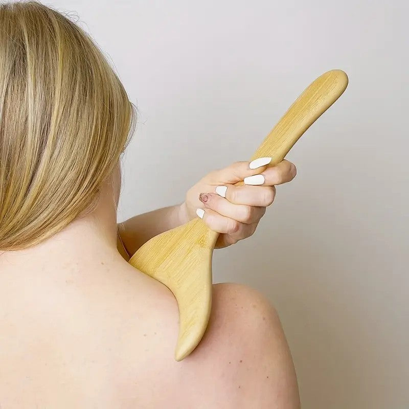 Wooden Gua Sha Therapy Tools Wooden Lymphatic Drainage Massager Anti-Cellulite Massage Tool Body Gua Sha Tools for Maderotherapy