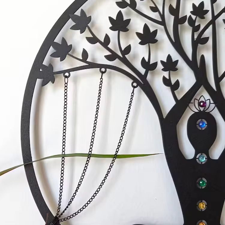Yoga Meditation European Handmade Metal Wall Decor