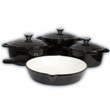 7 PCS Enamel Cast Iron Cooking Pots Set  Non-Toxic, Oven-Safe Pots for Kenyan Kitchens