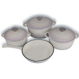 7 PCS Enamel Cast Iron Cooking Pots Set  Non-Toxic, Oven-Safe Pots for Kenyan Kitchens