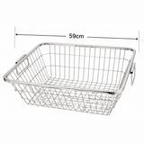 Divine Touch Stainless Steel Kitchen Square Basket - 59cm & 64cm