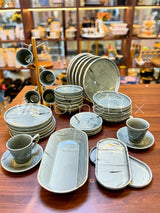39pcs Elegant Double Glaze European Porcelain Dinner Set