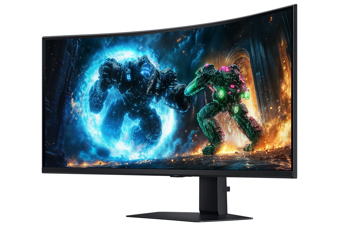 Samsung 40 inch Odyssey G7 G75F curved angle