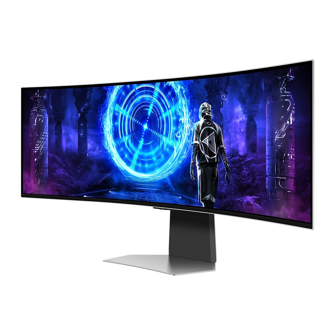 Samsung 49 Inch Odyssey OLED G9 (G95SD) Smart Super Ultrawide Curved Gaming Monitor | QD-OLED DQHD, 240Hz, Gaming Hub, Speakers