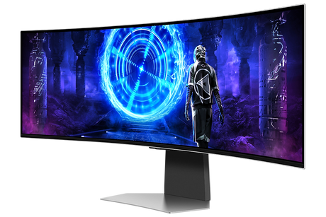 Samsung 49 inch Odyssey OLED G9 G95SD angle