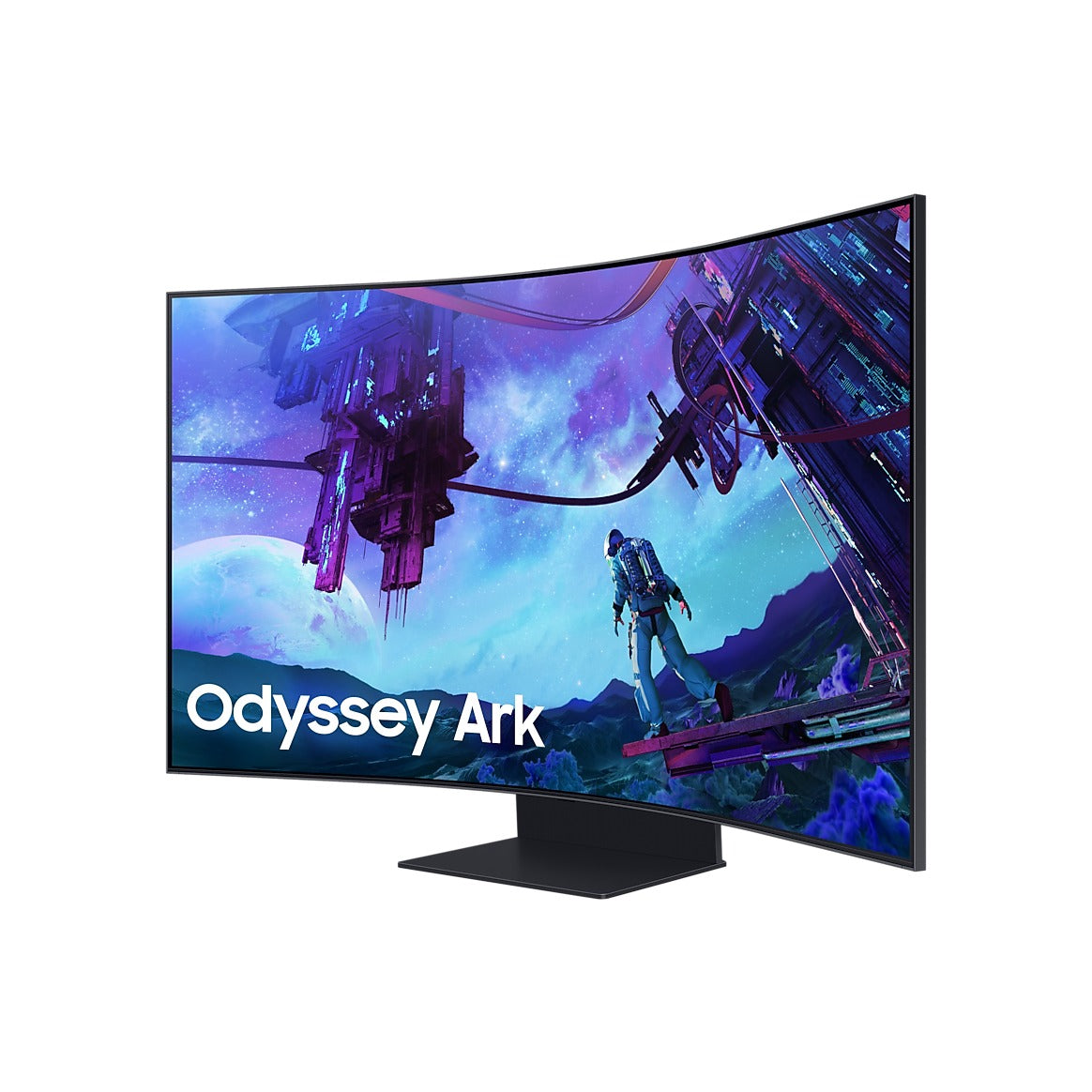 Samsung 55 Inch Odyssey Ark 2nd Gen (G97NC) Curved Gaming Screen | 4K Quantum Mini LED, 165Hz, Cockpit Mode, Multi View, 60W Sound