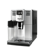 Gaggia Anima Prestige bean to cup coffee machine with integrated milk carafe, front view on a plain background