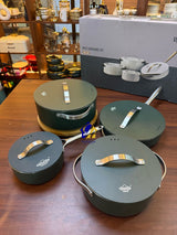 UAKEEN 8-Piece Ceramic Cookware Set  PFOA Free, Induction Compatible