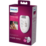 Philips Satinelle Epilator - Removes Hair from the Root as Short as 0.5mm, Washable Head, 2 Speed Settings