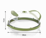 Microwave Splatter Cover 26cm with Steam Vent & Carry Handle – Clear Vented Food Plate Cover Kenya