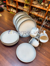 16pcs / 24pcs Ceramic Dinner Set – Plates, Bowls & Cups