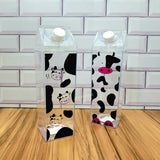 500ml Milk Carton Shaped Water Bottle & Fridge Organiser – Leakproof Square Plastic Bottle for Gym, Fitness, Camping & Sports